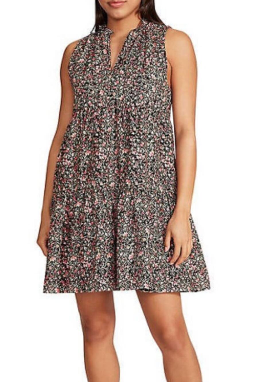 BB Dakota Steve Madden floral babydoll tiered sleeveless dress womens size small